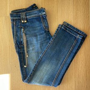 Vintage Roberto Cavalli Jeans Lowrise with Gold Chain Size 29